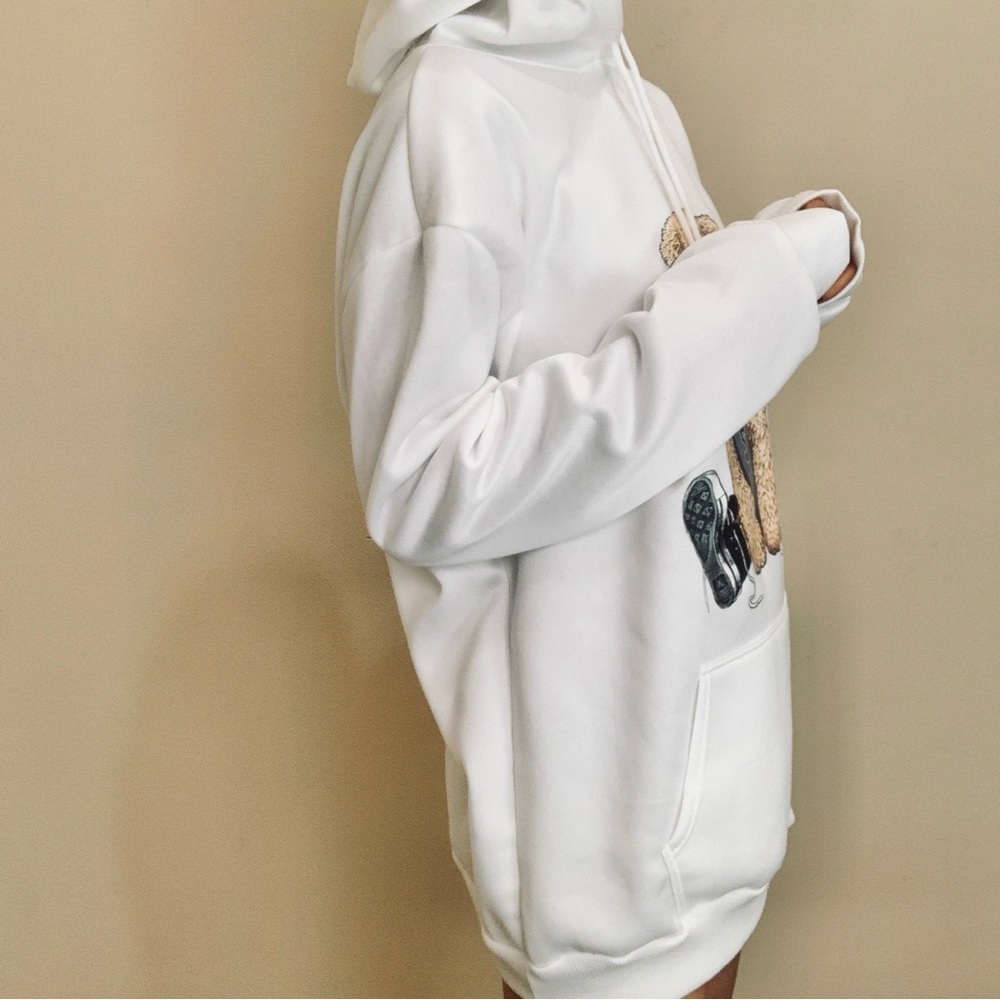 Brand New teddy bear long sweater shirt hoodie XL - Picture 9 of 13